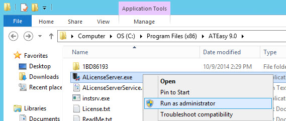 License Server - Run As Administrator to Setup the License License Server - Run As Administrator to Setup the License